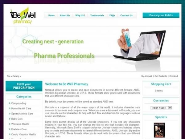 Website, Bewell Pharmacy